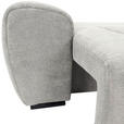 ECKSOFA Hellgrau Flachgewebe  - Hellgrau/Schwarz, KONVENTIONELL, Holz/Textil (275/180cm) - Carryhome