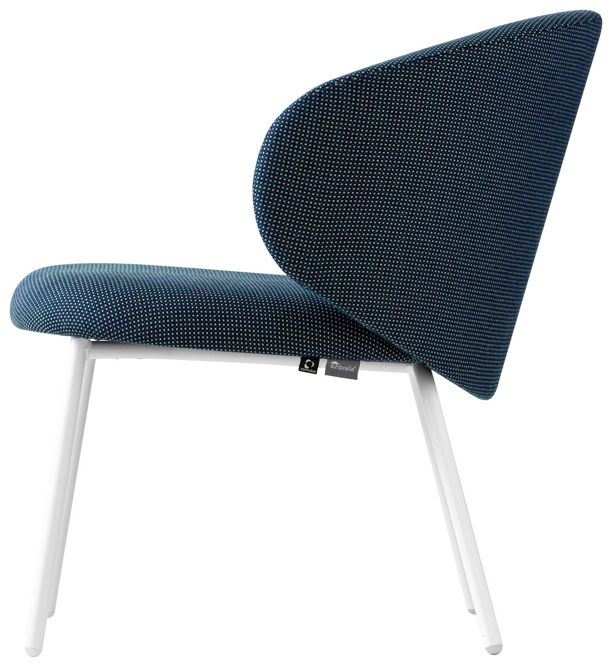 GARTENSESSEL Grün, Weiß  - Weiß/Grün, Basics, Textil/Metall (69/72/71cm) - Connubia 