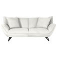 3-SITZER-SOFA in Feincord Creme  - Creme/Schwarz, Design, Textil/Metall (203/90/95cm) - Carryhome