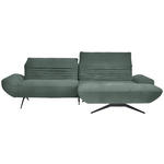 ECKSOFA  in Chenille Blaugrau  280/170-195 cm  - Blaugrau/Schwarz, Design, Textil/Metall (280/170-195cm) - Dieter Knoll