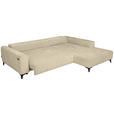 ECKSOFA  in Chenille Beige  279/222 cm  - Beige/Schwarz, KONVENTIONELL, Kunststoff/Textil (279/222cm) - Hom`in