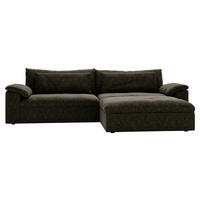 ECKSOFA  in Webstoff Schwarz  306/198 cm  - Schwarz, MODERN, Kunststoff/Textil (306/198cm) - Carryhome