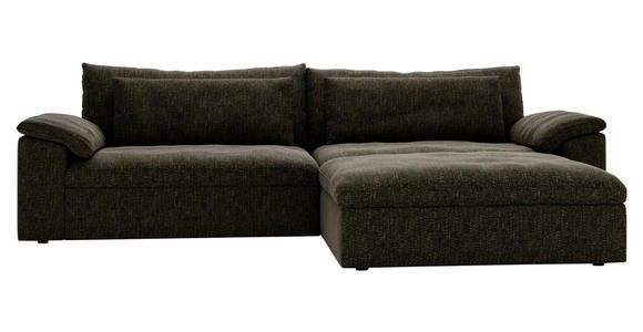 ECKSOFA  in Webstoff Schwarz  306/198 cm  - Schwarz, MODERN, Kunststoff/Textil (306/198cm) - Carryhome