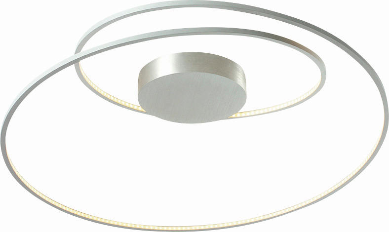 LED-DECKENLEUCHTE 75/30 cm   - Alufarben, Design, Metall (75/30cm) - BOPP