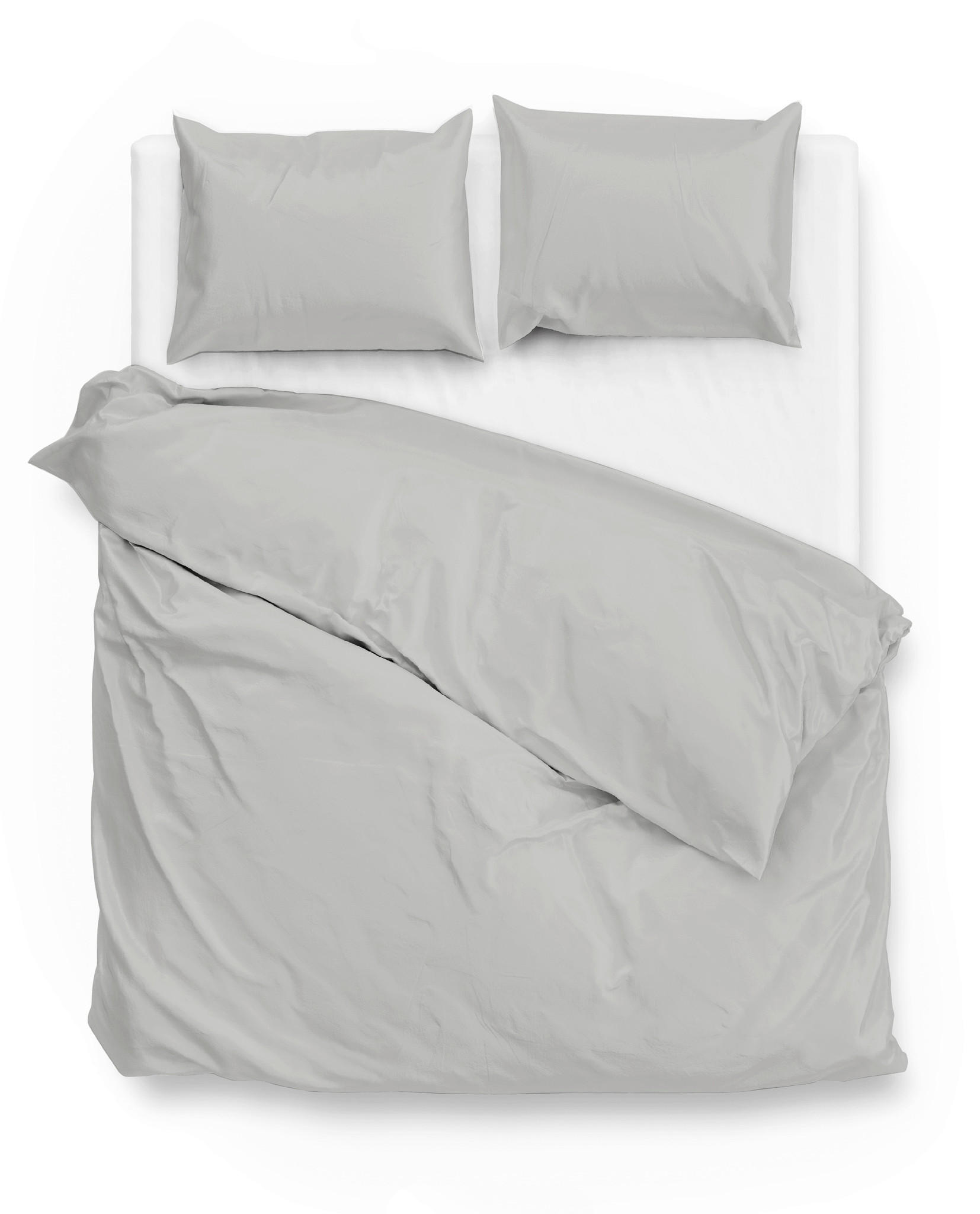 BETTWÄSCHE Satinado Makosatin 200/200 cm  - Grauweiß, Basics, Textil (200/200cm)