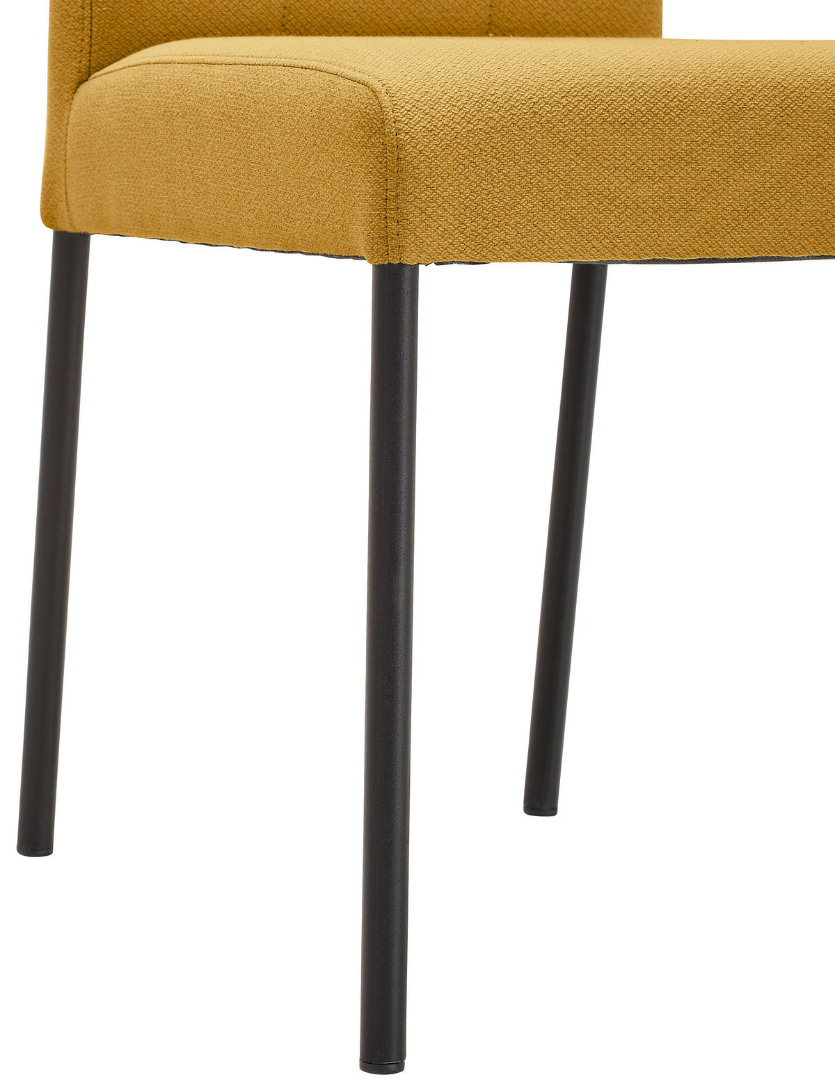 STUHL Webstoff Gelb, Schwarz  - Gelb/Schwarz, Design, Textil/Metall (46/91/61cm) - home24
