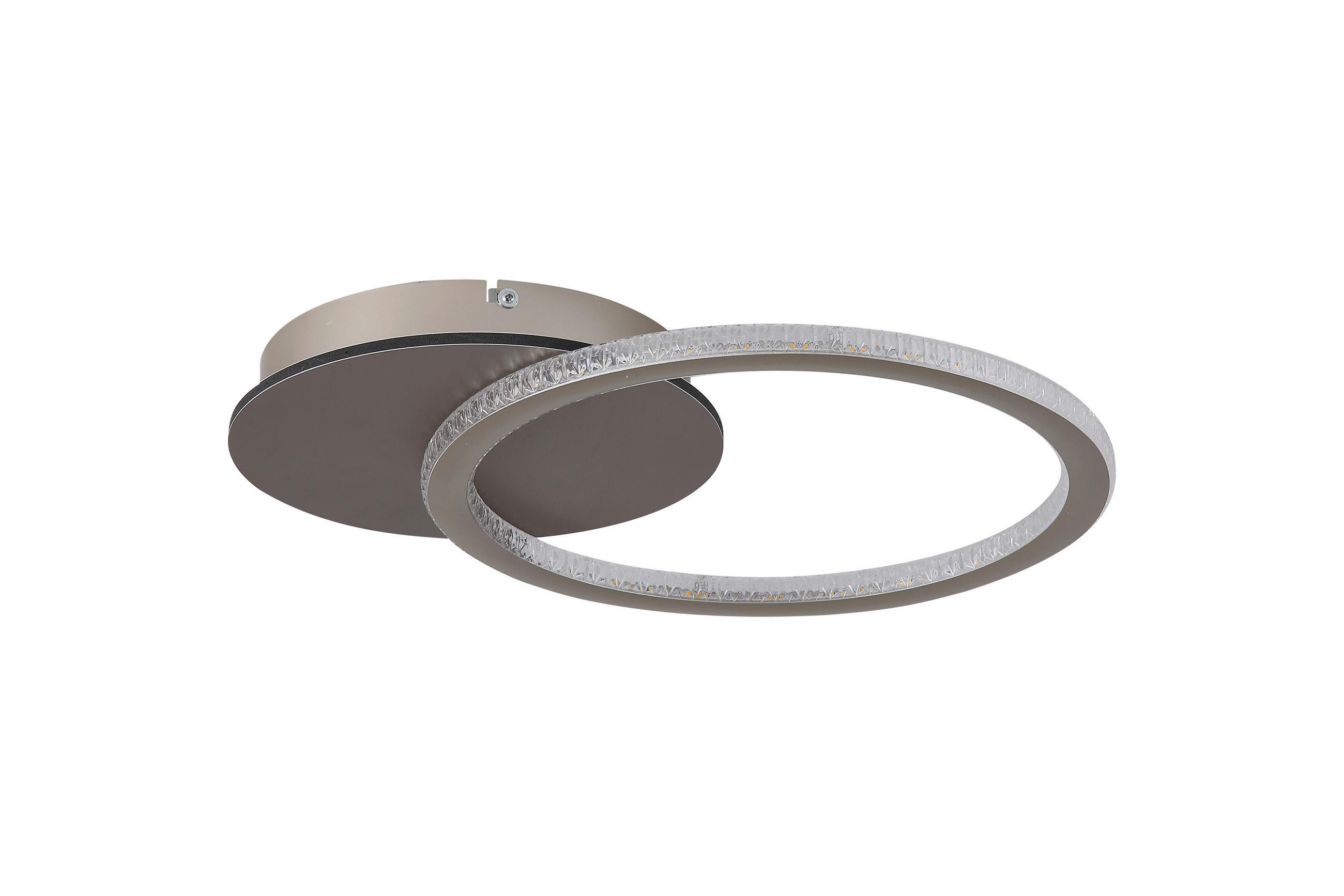 DECKENLEUCHTE Specs 45/35/6 cm  - Champagner/Weiß, Design, Kunststoff/Metall (45/35/6cm)