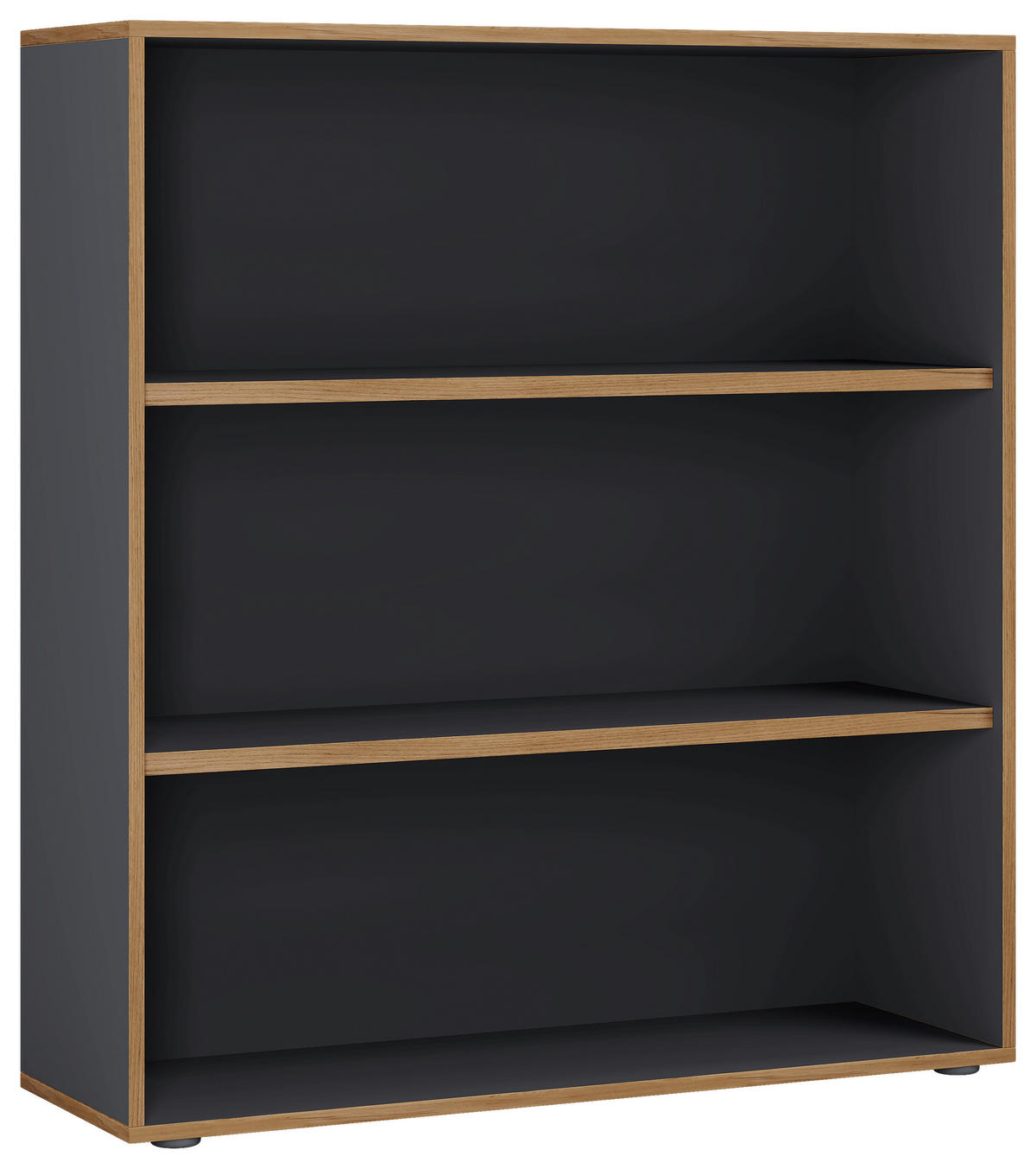 AKTENREGAL 100/110/33 cm  - Honigeiche/Anthrazit, Design, Holzwerkstoff/Kunststoff (100/110/33cm) - MID.YOU