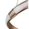 LED-HÄNGELEUCHTE Porec 71/27/150 cm  - Transparent/Cappuccino, Design, Kunststoff/Metall (71/27/150cm) - Novel