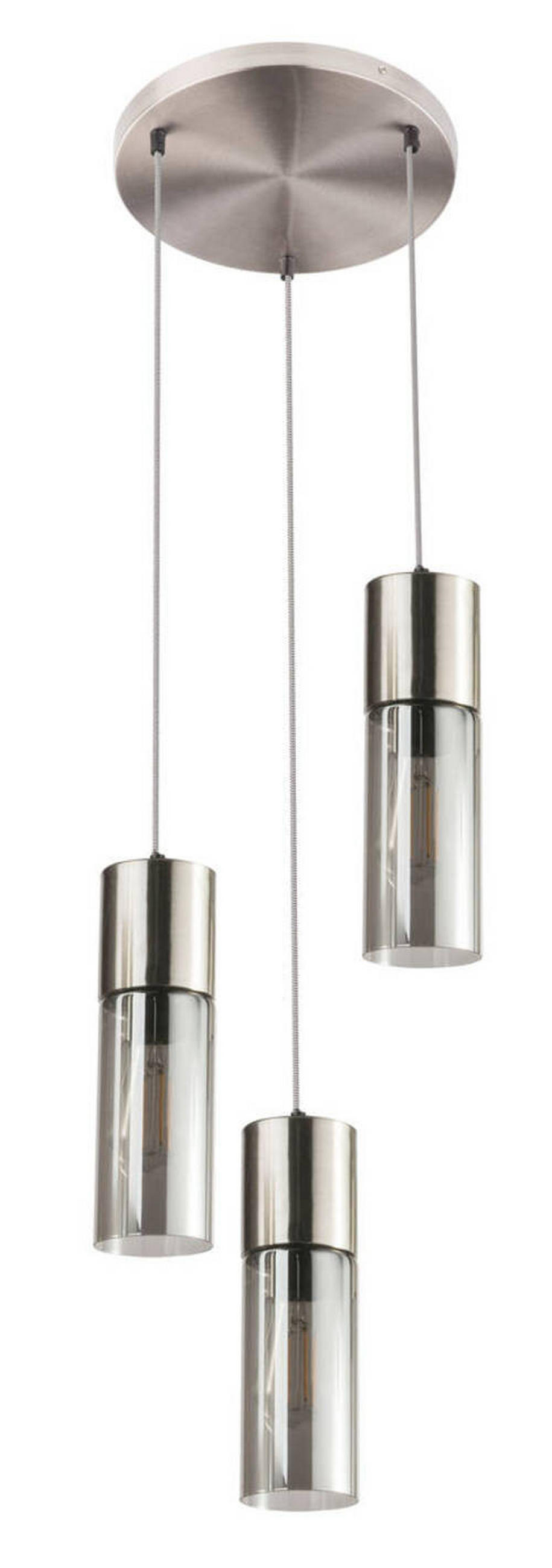 VISEČA SVETILKA  Annika      30/150 cm      E27 - barve niklja, Design, kovina/steklo (30/150cm) - Globo