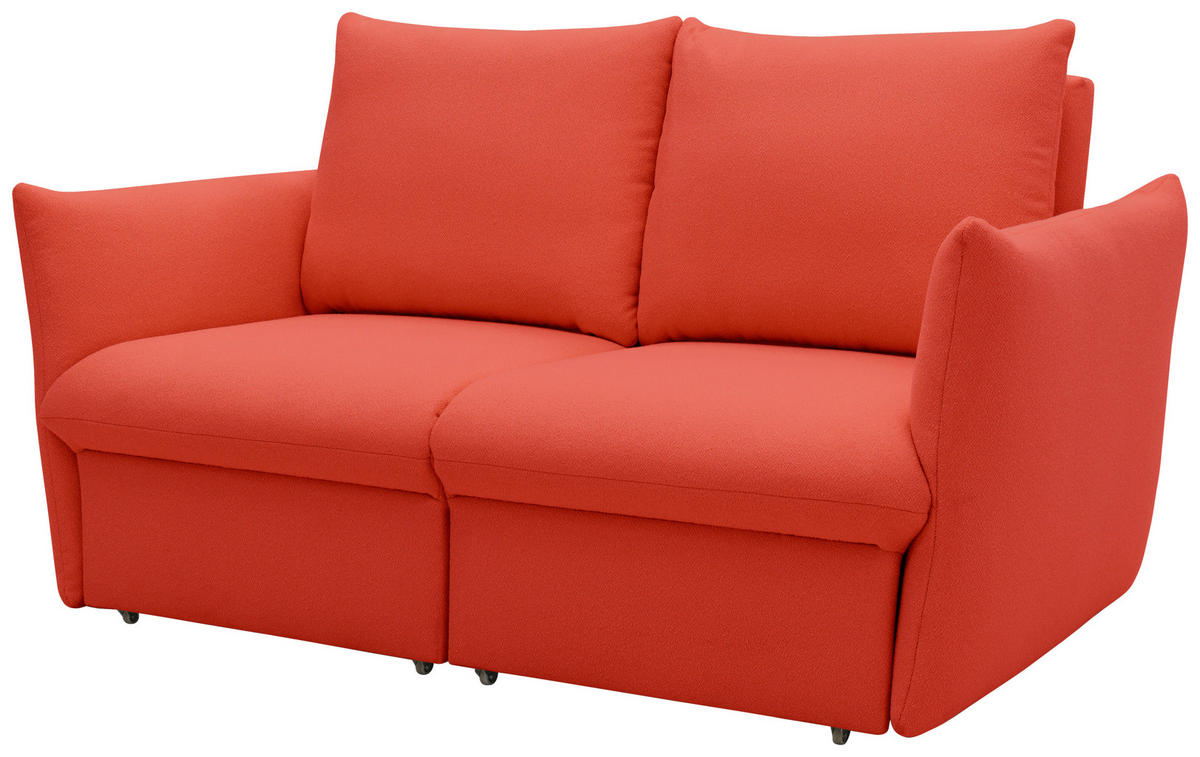 2-SITZER-SOFA in Mikrofaser Orange  - Orange, Design, Textil (180/100/97cm) - LOOKS by W.Joop