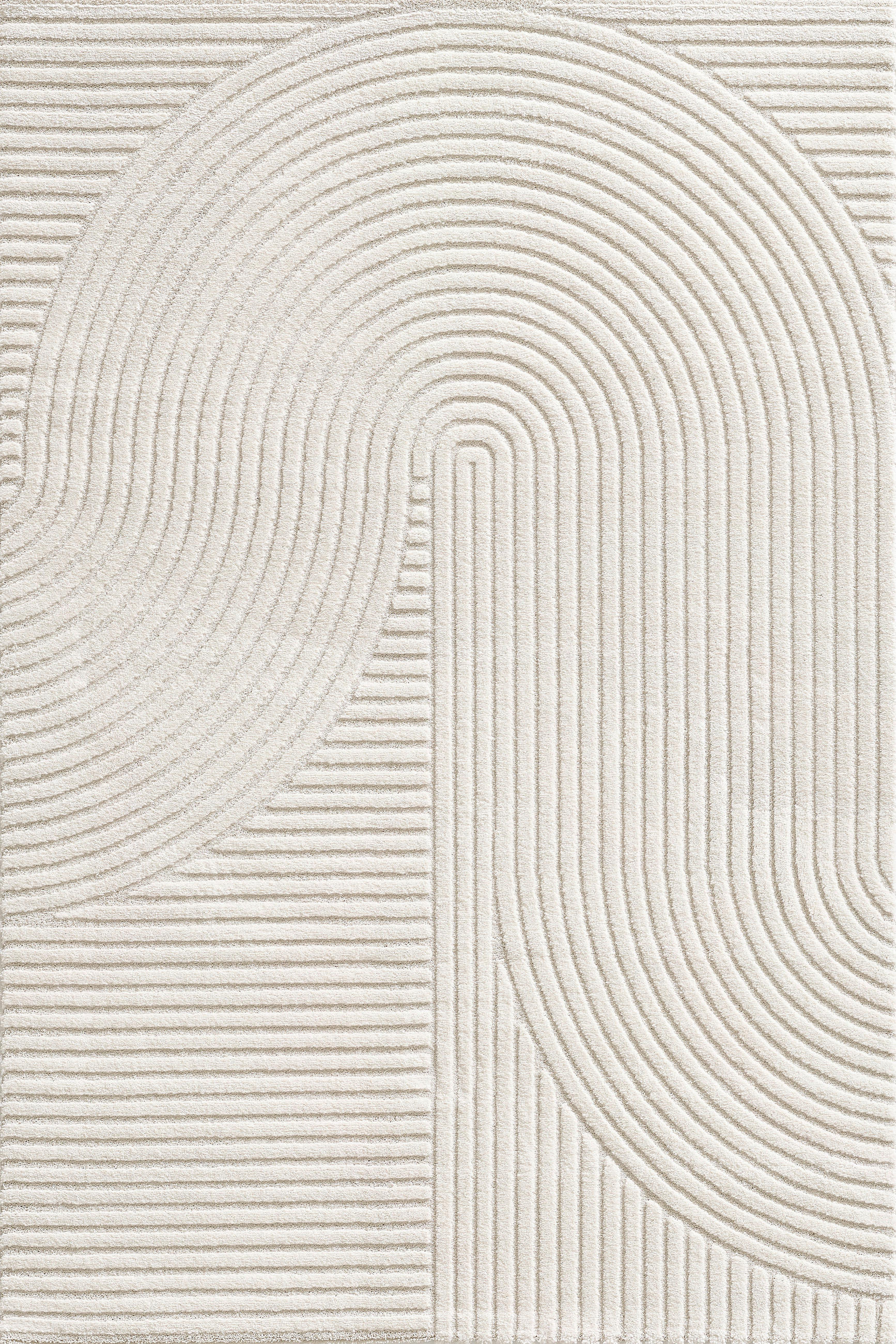 Webteppich Beige/Creme Elio 120x170 cm Jute