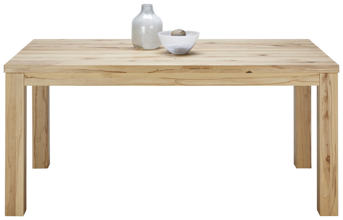 JEDÁLENSKÝ STÔL, divý jadrový buk, farba buka, 160/90/75 cm - farba buka, Natur, drevo (160/90/75cm) - Linea Natura
