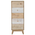 KOMMODE Kata  in 45/120/40 cm  - Naturfarben/Weiß, Design, Holz (45/120/40cm) - Landscape