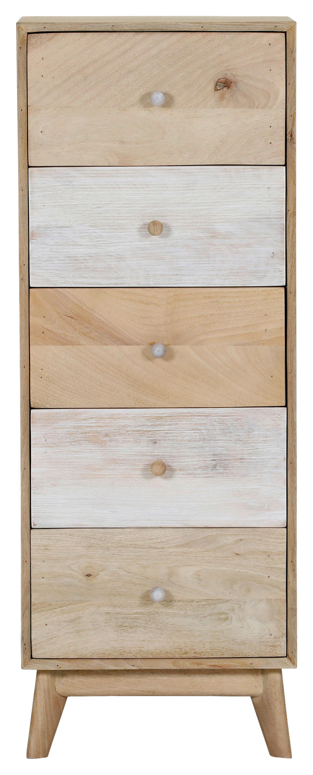 KOMMODE Kata  in 45/120/40 cm  - Naturfarben/Weiß, Design, Holz (45/120/40cm) - Landscape