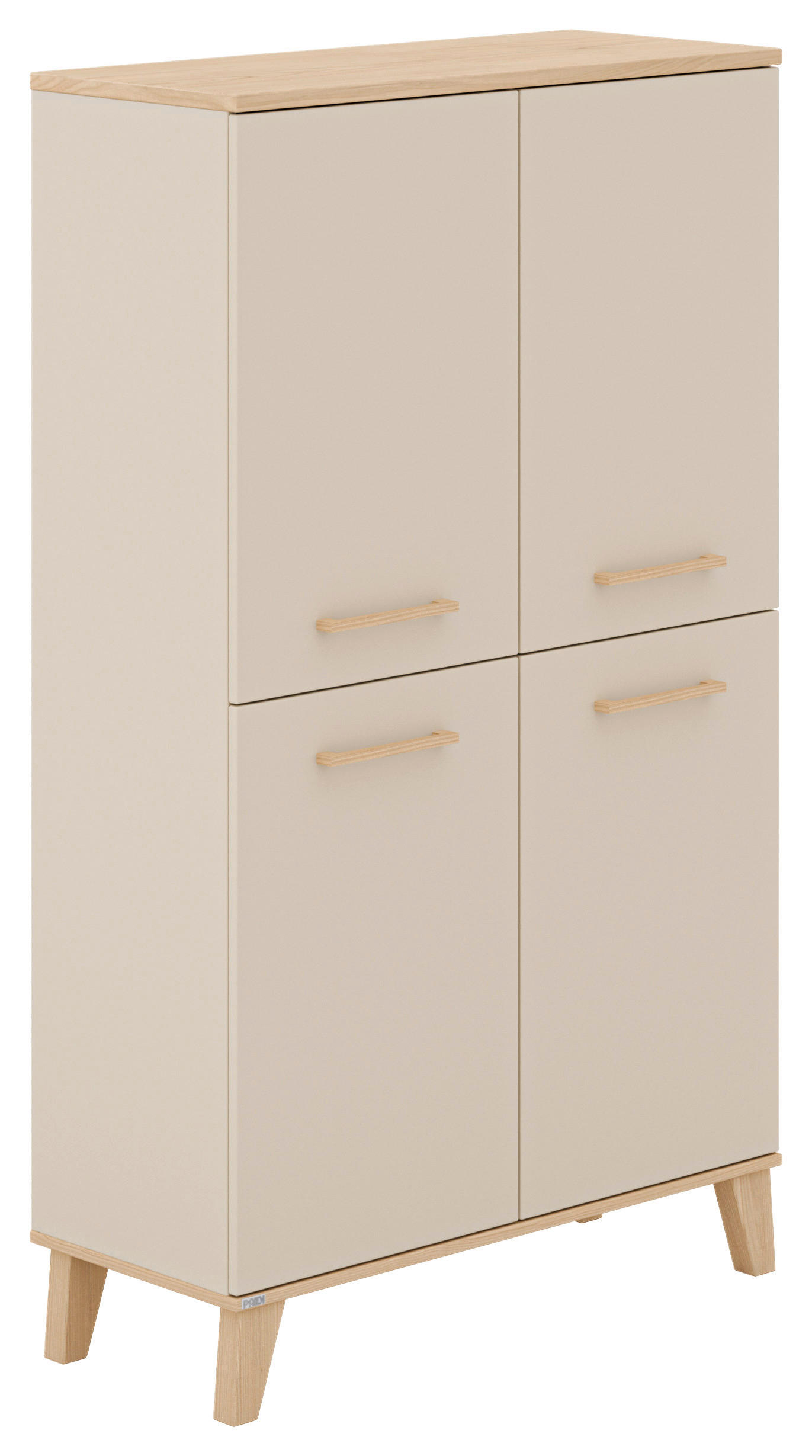 STANDREGAL  94,80/160,90/39,60 cm Naturfarben, Beige, Kaschmir  - Kaschmir/Beige, Design, Holzwerkstoff (94,80/160,90/39,60cm) - Paidi