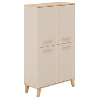 STANDREGAL  94,80/160,90/39,60 cm Naturfarben, Beige, Kaschmir  - Kaschmir/Beige, Design, Holzwerkstoff (94,80/160,90/39,60cm) - Paidi