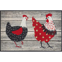 DVEŘNÍ ROHOŽKA, 40/60 cm - vícebarevná, Romantický / Rustikální, textil/plast (40/60cm) - wash+dry