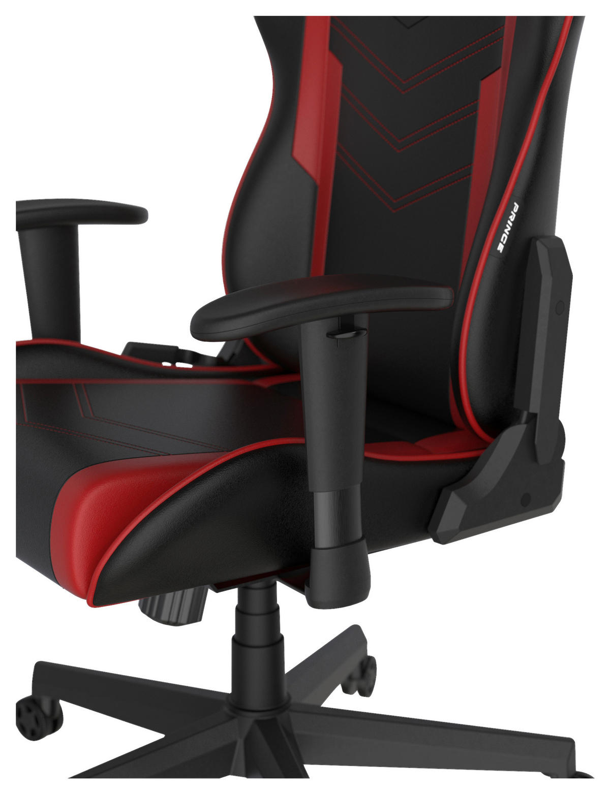 GAMINGSTUHL Rot, Schwarz Kunststoff, Textil   - Rot/Schwarz, MODERN, Kunststoff/Textil (67/126/67cm) - Dxracer