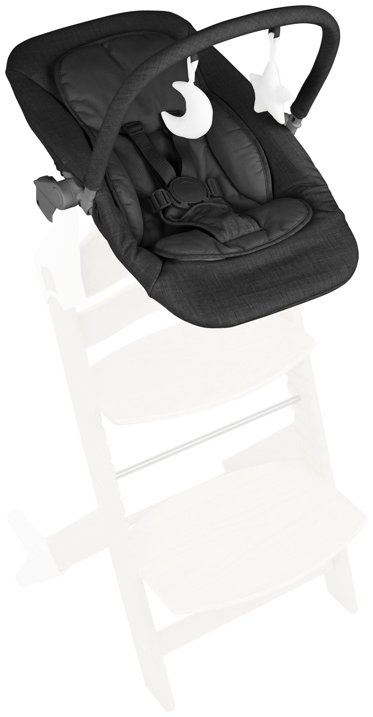 NJIHALICA  LUNCH  - crna, Osnovno, tekstil/metal (66/45/48-58cm) - My Baby Lou