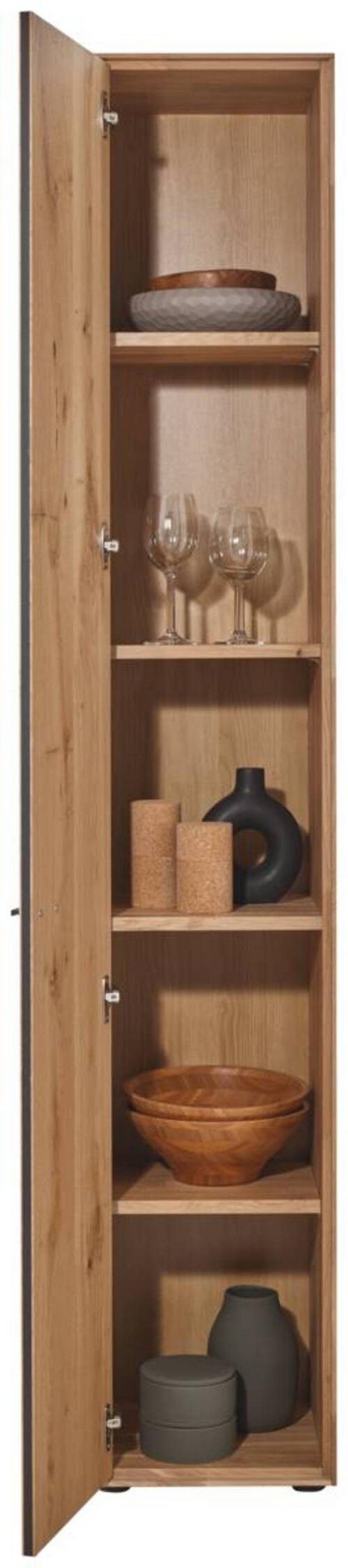 SCHRANK Eichefarben  35,5/205,5/37,1 cm  - Wildeiche/Eichefarben, Design, Holz/Holzwerkstoff (35,5/205,5/37,1cm) - Dieter Knoll