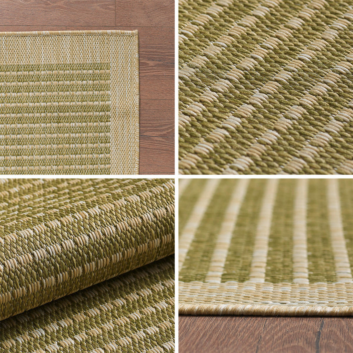 OUTDOORTEPPICH 80/150 cm GIZA Grün  - Grün, Basics, Textil (80/150cm) - Novel