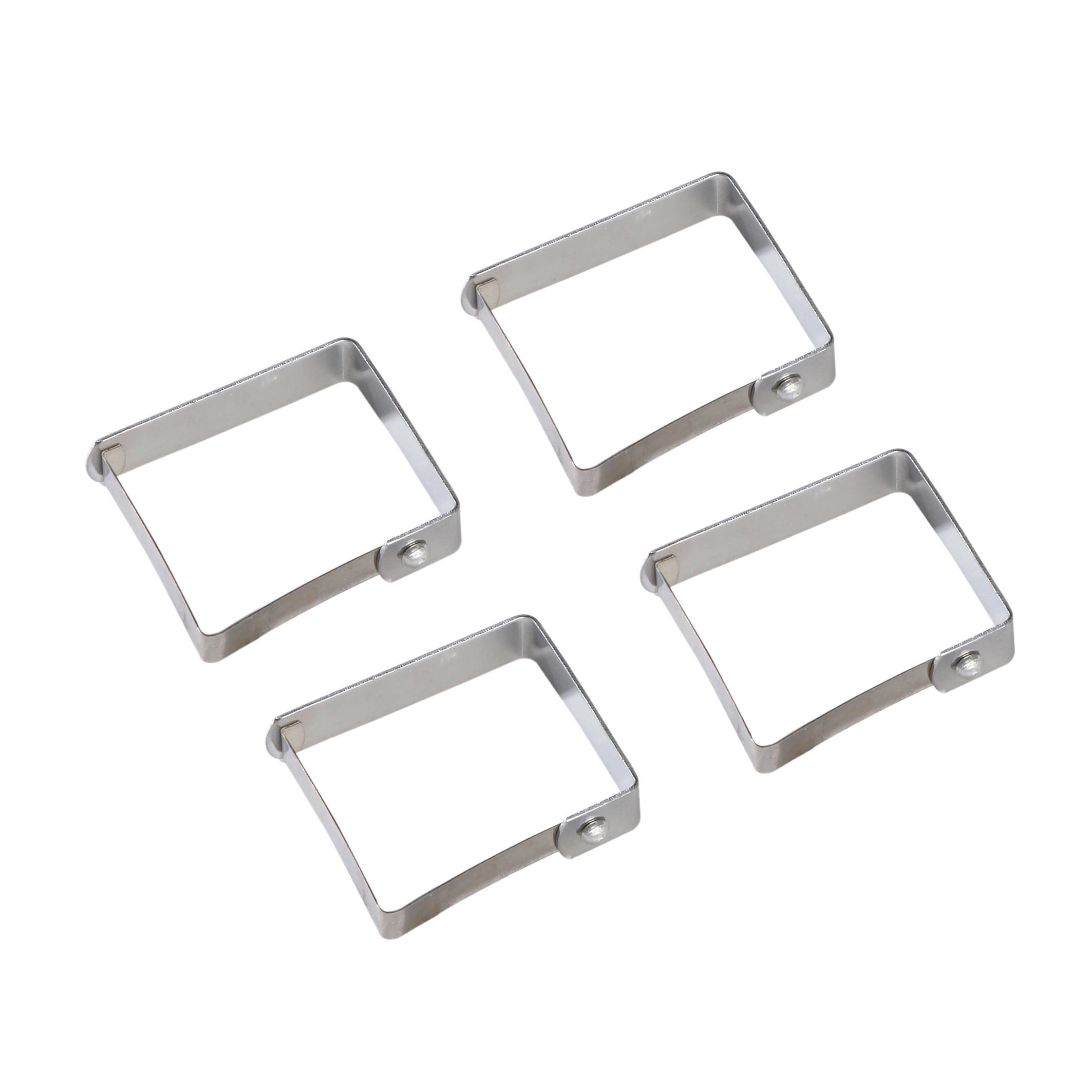 TISCHTUCHBESCHWERER Metall Silberfarben  - Silberfarben, Basics, Metall (23 cm/13 cm/2 cmcm) - Esposa
