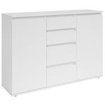 KOMMODE Brest  in 119/84/35 cm  - Weiß/Grau, Design, Holzwerkstoff/Kunststoff (119/84/35cm) - Carryhome
