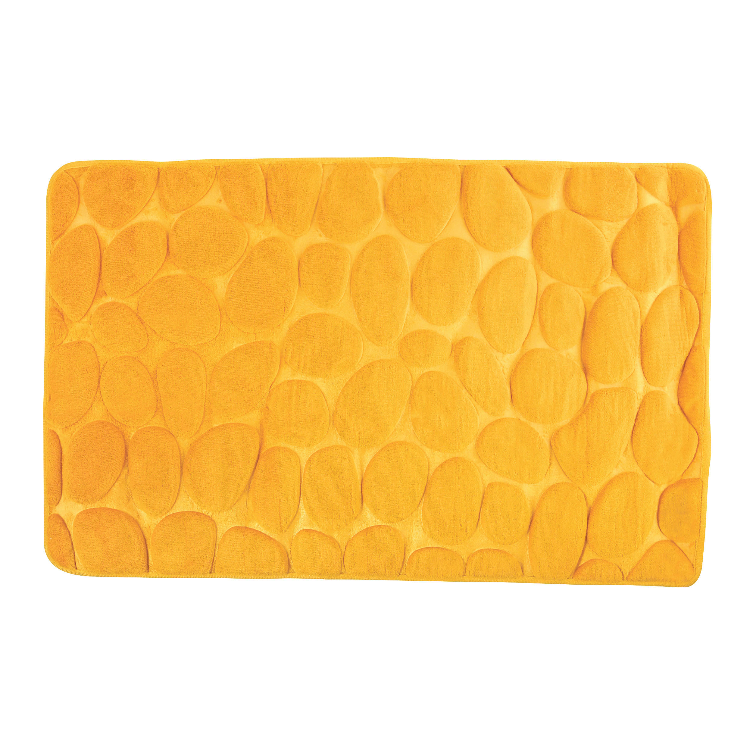 BADEMATTE Gelb 50/80 cm  - Gelb, Basics, Textil (50/80cm) - MSV