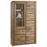 VITRINE Wildeiche furniert, massiv Eichefarben - Chromfarben/Eichefarben, LIFESTYLE, Glas/Holz (110/200/40cm) - Carryhome VITRINE Wildeiche furniert, massiv Eichefarben - Chromfarben/Eichefarben, LIFESTYLE, Glas/Holz (110/200/40cm) - Carryhome