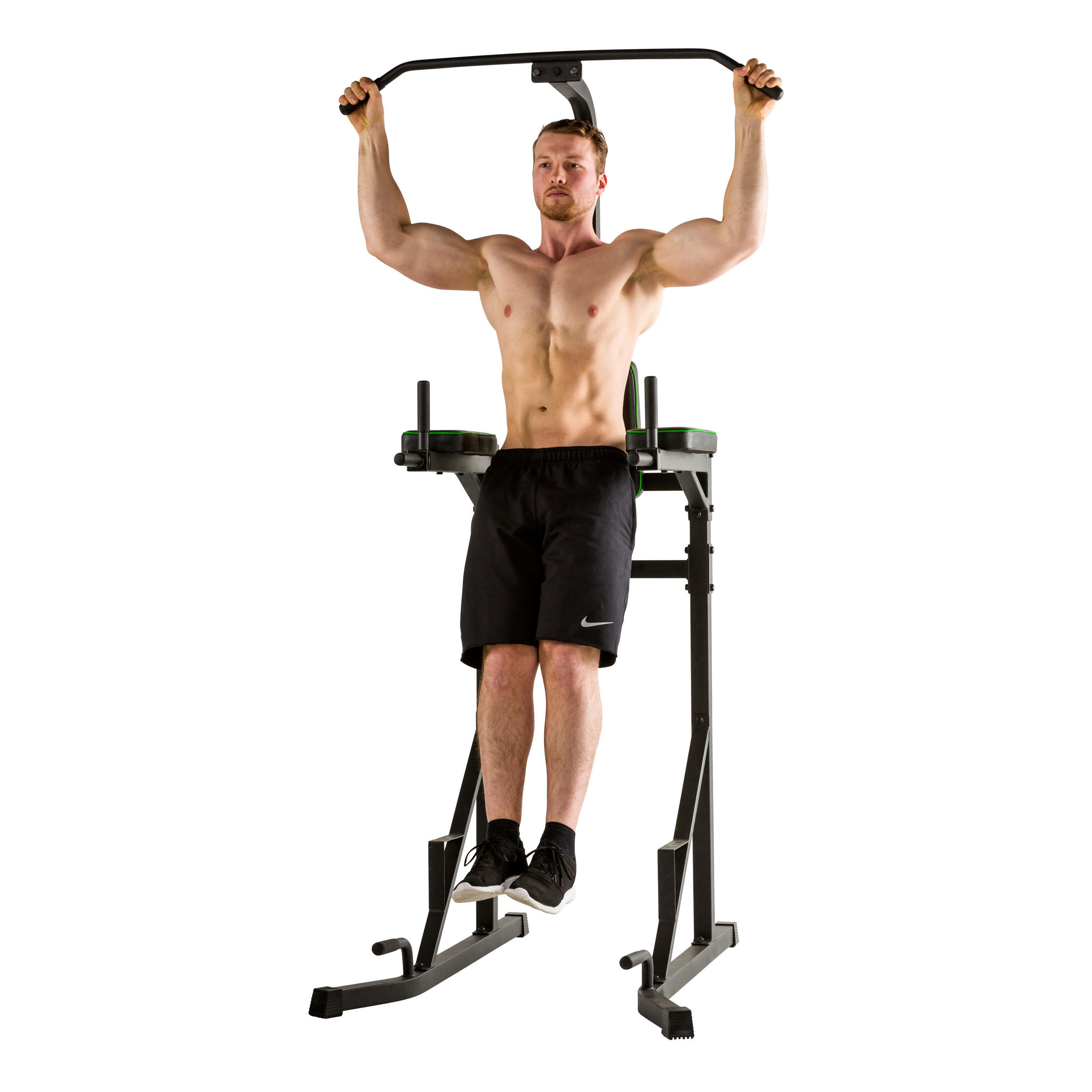 KRAFTSTATION  - Schwarz, KONVENTIONELL, Holz/Kunststoff (120/104/215cm)