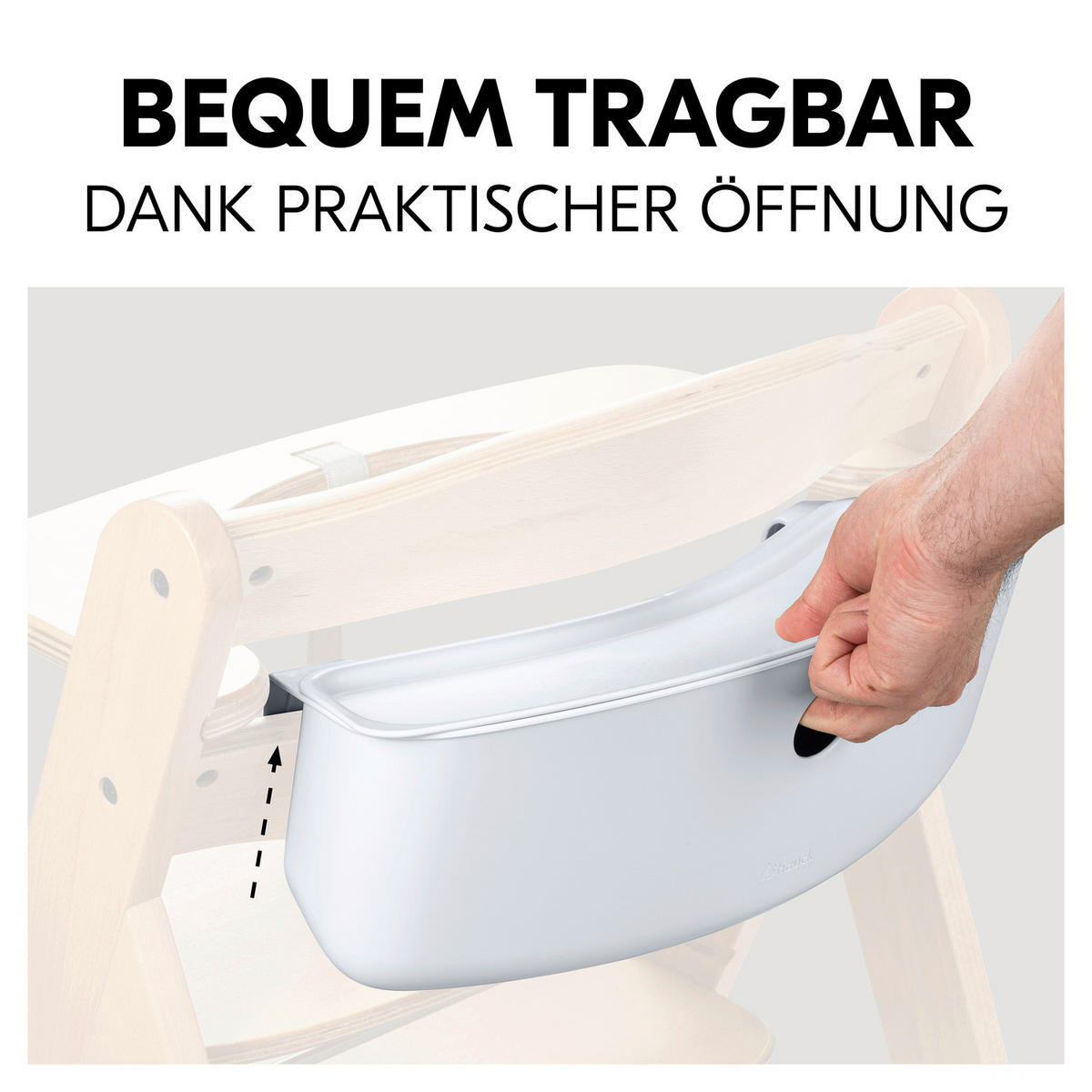 AUFBEWAHRUNGSBOX     - Weiß, Basics, Kunststoff (17/16/42cm) - Hauck