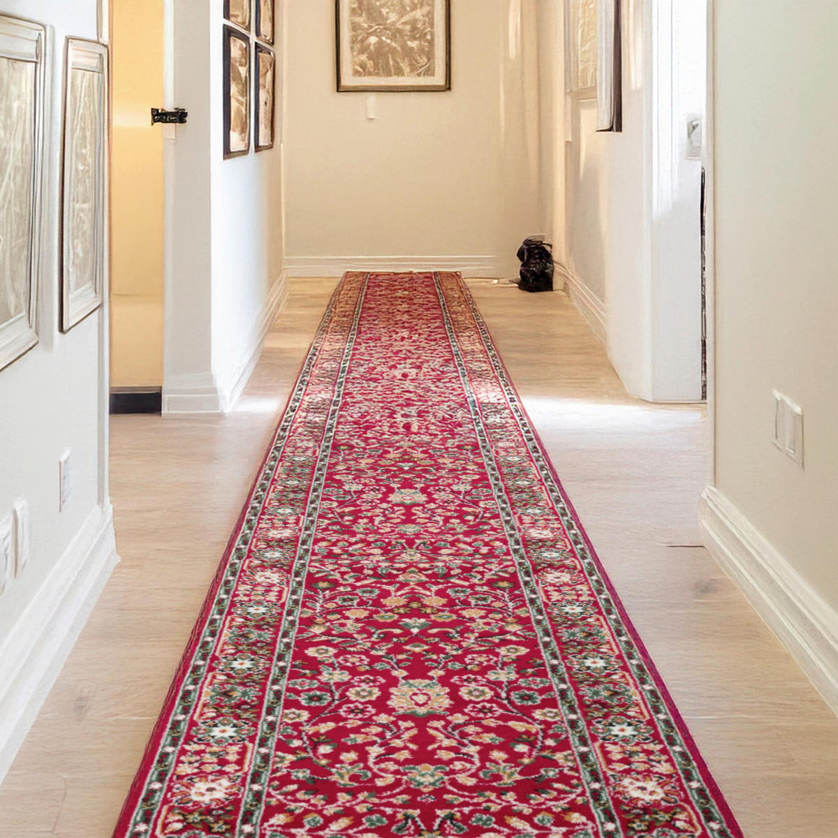 LÄUFER 60/450 cm Shiraz Creme, Rot, Beige  - Beige/Rot, LIFESTYLE, Textil (60/450cm)