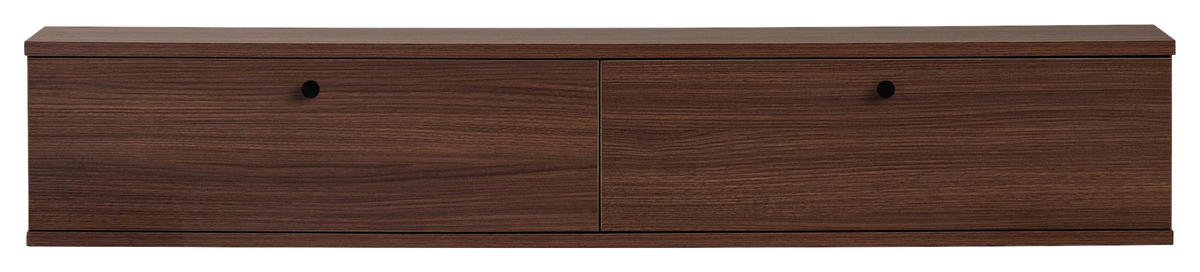 TV-ELEMENT Holzwerkstoff Walnussfarben  - Walnussfarben, MODERN, Holzwerkstoff (140/25/25cm) - MID.YOU