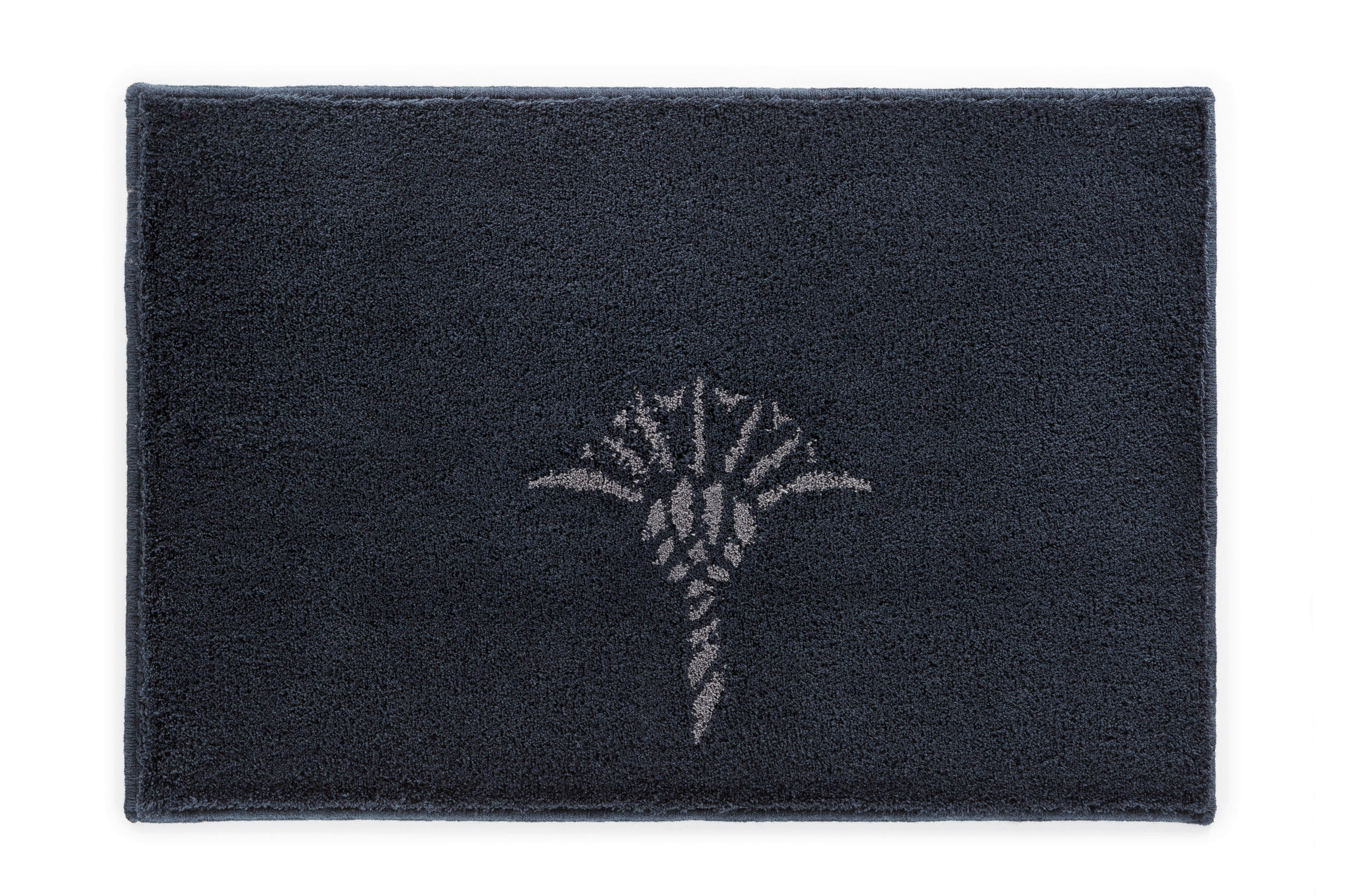 BADTEPPICH Cornflower Schwarz 60/90 cm  - Schwarz, Basics, Kunststoff/Textil (60/90cm) - Joop!