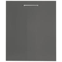 GESCHIRRSPÜLERFRONT 60/72/1,9 cm  in Schieferfarben  - Schieferfarben/Edelstahlfarben, MODERN, Holzwerkstoff/Metall (60/72/1,9cm) - Nobilia