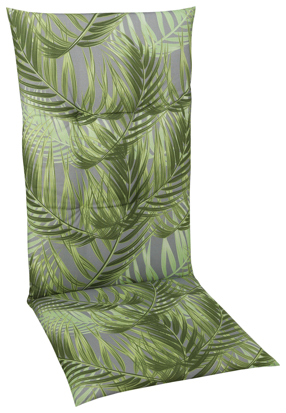 Sesselauflage mit Blatt-Motiv & Grün kaufen Grau