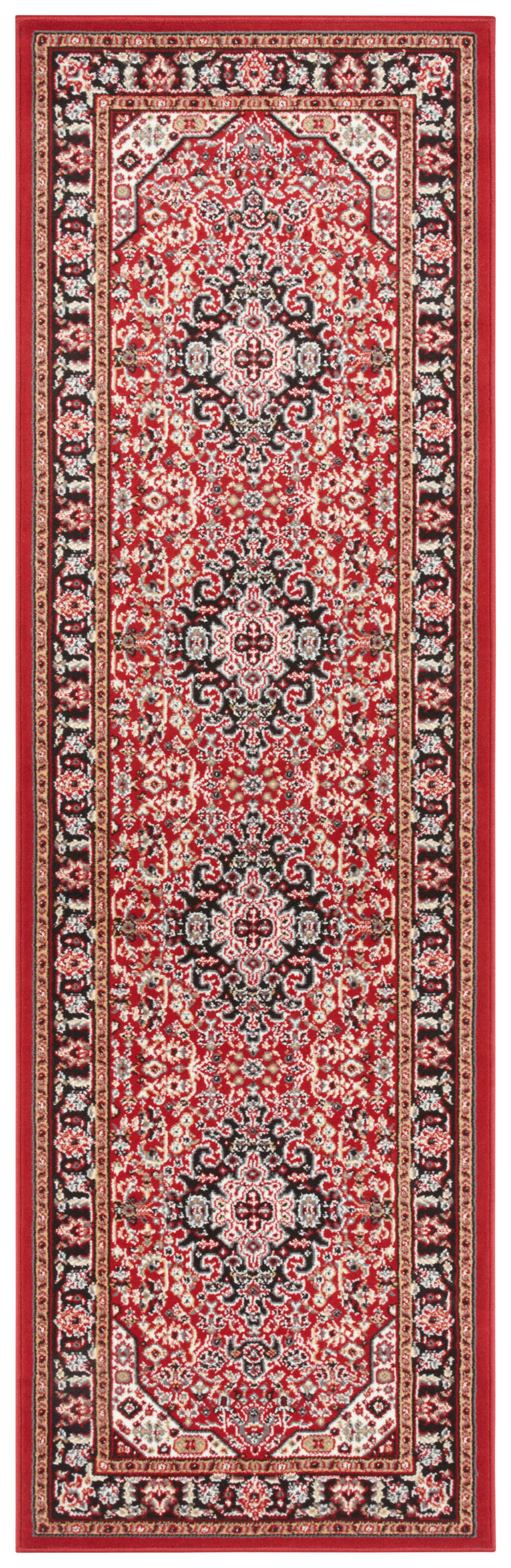 VINTAGE-TEPPICH 80/250 cm Mirkan Multicolor, Rot  - Rot/Multicolor, Basics, Kunststoff/Textil (80/250cm)