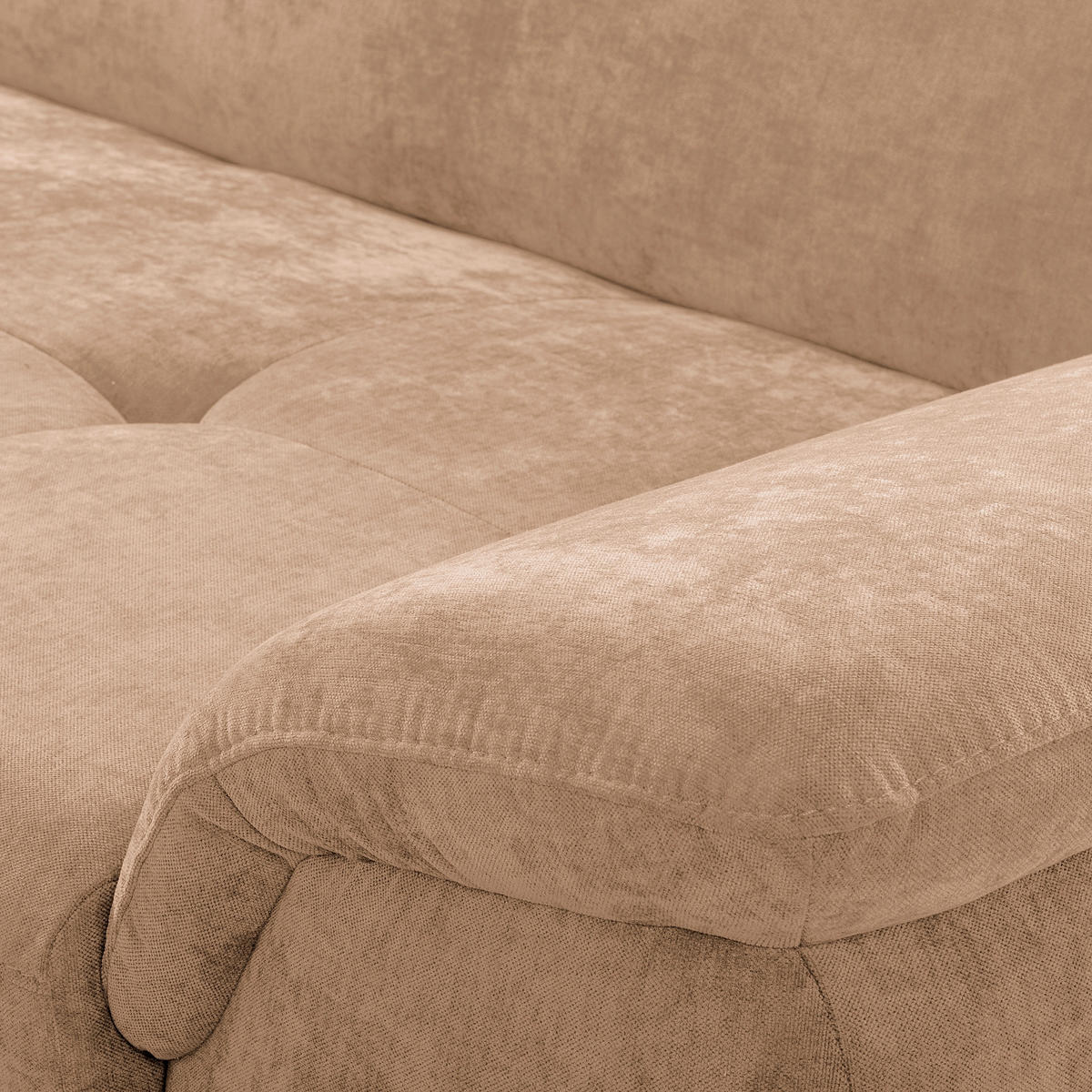 ECKSOFA 195/268 cm PRADO in Webstoff Rotbraun Bettkasten, Kopfteilverstellung, Sitztiefenverstellung  195/268 cm  - Rotbraun/Schwarz, Design, Textil/Metall (195/268cm) - Livetastic