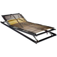 LATTENROST 140/200 cm  - Anthrazit/Gelb, Basics, Holz/Kunststoff (140/200cm) - Novel