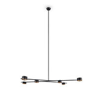 HÄNGELEUCHTE Coda 143,5/82/180 cm   - Messingfarben/Goldfarben, Design, Metall (143,5/82/180cm) - Trio Leuchten