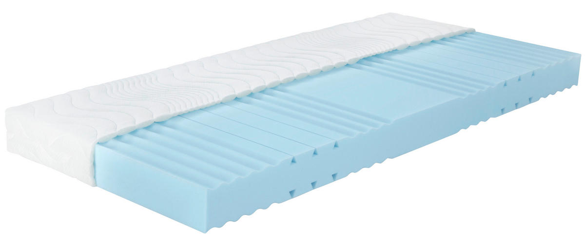 KOMFORTSCHAUMMATRATZE 120/200 cm Höhe ca. 14 cm 7 -Zonen - Basics, Textil (120/200cm) - Xora