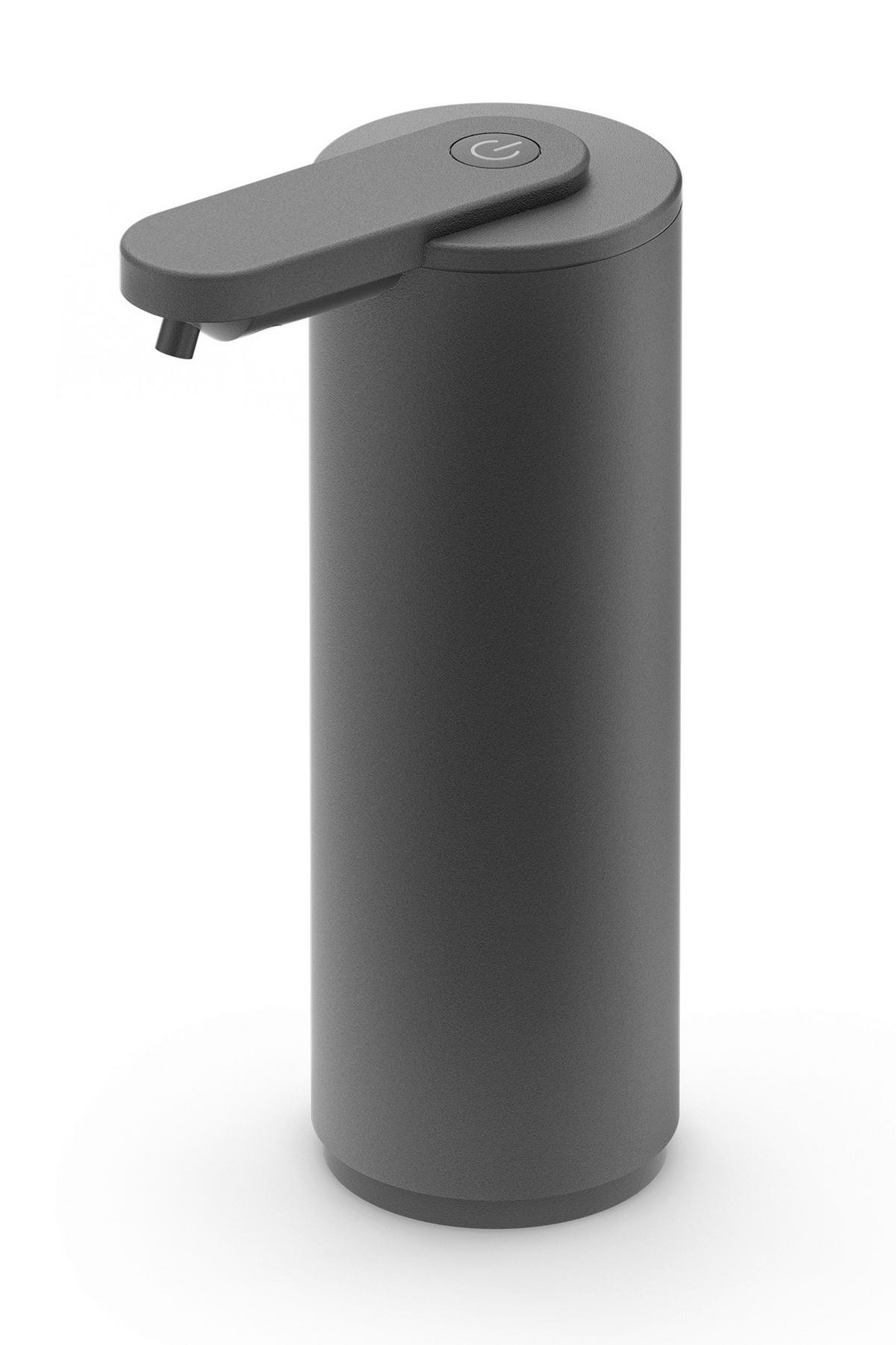 DOZATOR TEK. SAPUNA SA SENZ.  crna  metal  Tervo  - crna, Design, metal (6,3/18,8cm) - Zack