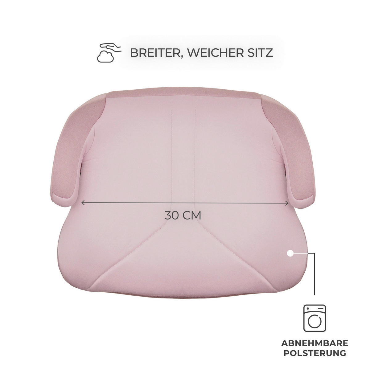 AUTOSITZERHÖHUNG i-Boost 2 i-Size Pink  - Pink, Basics, Kunststoff (39/40cm) - Kinderkraft