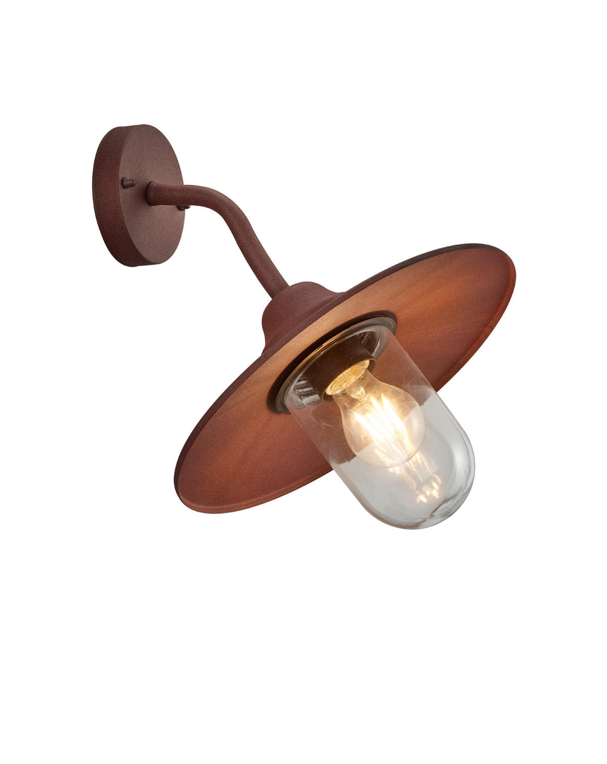 WANDLEUCHTE Brenta 30/32 cm   - Rostfarben, ROMANTIK / LANDHAUS, Metall (30/32cm) - Trio Leuchten