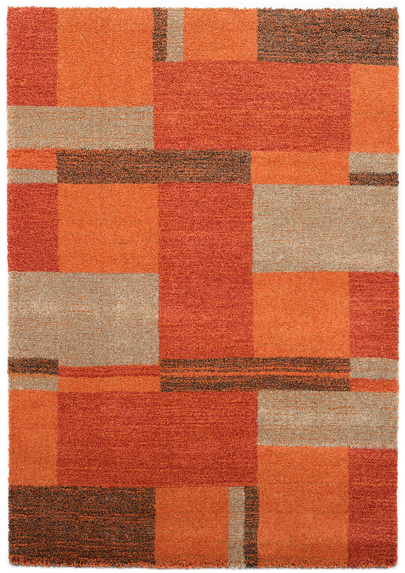 WEBTEPPICH 65/130 cm Palazzo Bloc Terracotta  - Terracotta, Design, Textil (65/130cm) - Novel