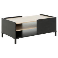 COUCHTISCH in Holzwerkstoff 106/60/42 cm  - Kastanienfarben/Schwarz, MODERN, Holzwerkstoff/Kunststoff (106/60/42cm) - MID.YOU