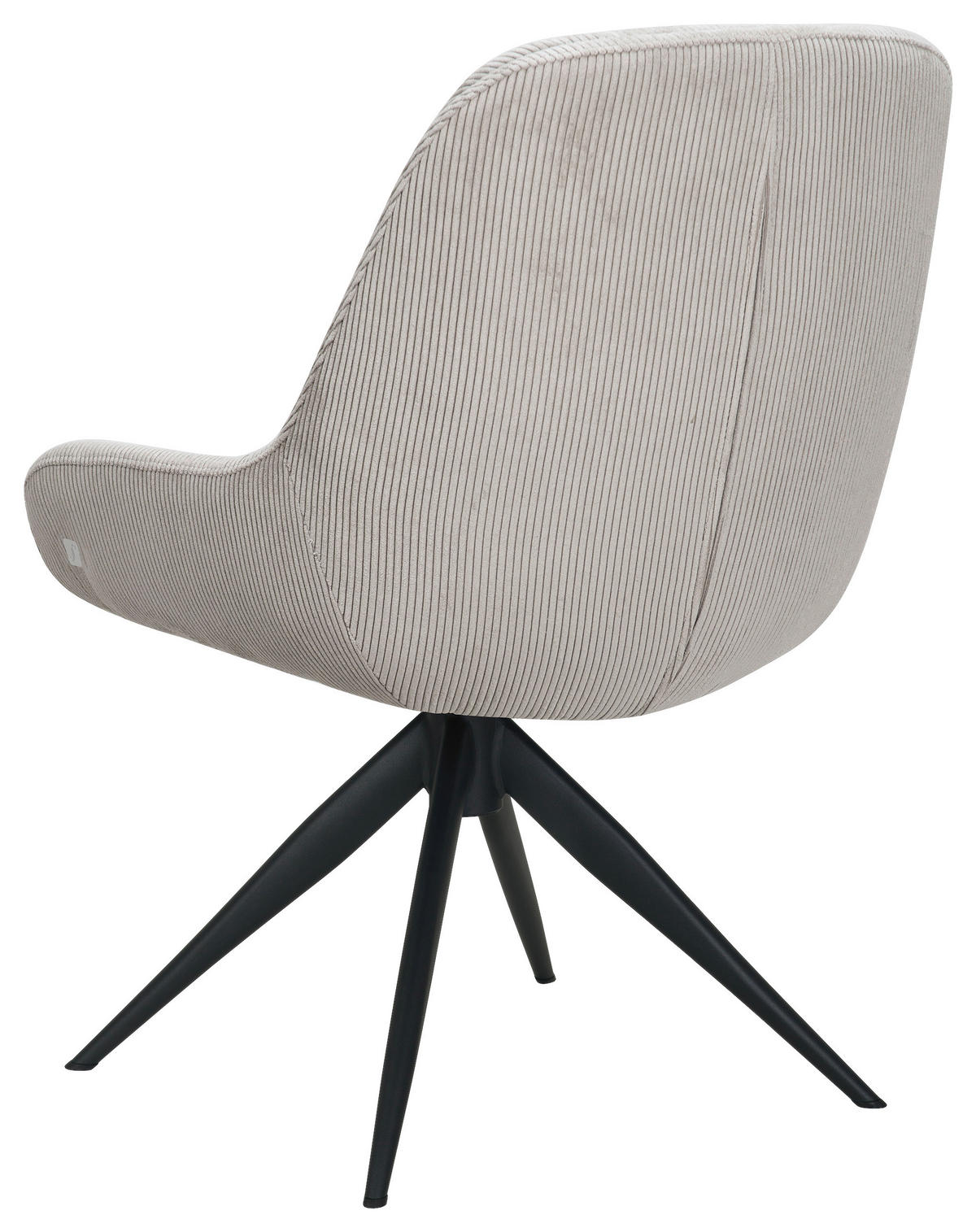STUHL - Taupe/Schwarz, Design, Textil/Metall (58/85/70cm) - Johann Jakob