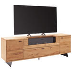 LOWBOARD Wildeiche  210/70/50 cm  - Wildeiche/Anthrazit, Natur, Glas/Holz (210/70/50cm) - Linea Natura