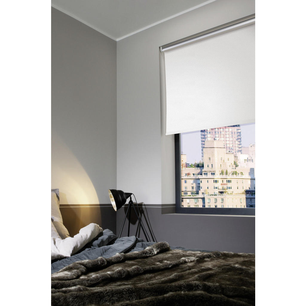 Thumbnail - Homeware Rollo, Weiß, Kunststoff, Textil, Uni, 75x160 cm, Wohntextilien, Rollos & Jalousien, Rollos